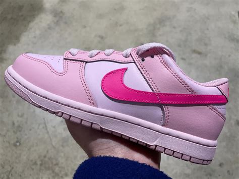 triple pink dunks size 10